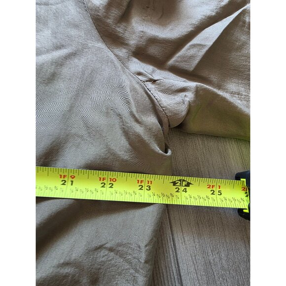 Eight Degrees South Olive Green Silk Blazer Jacket M - Picture 7 of 7